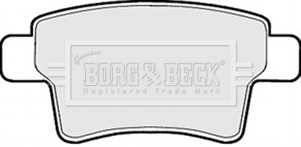 BORG & BECK Комплект тормозных колодок, дисковый тормоз BBP2029